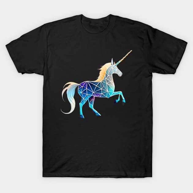 futuristic unicorn T-Shirt by rafaelwolf